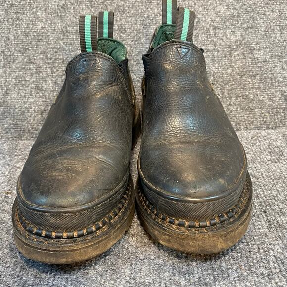 Georgia Giant Mens Black Romeo Work Shoes Leather Size 8.5 W Boots Booties G3060 main image 8